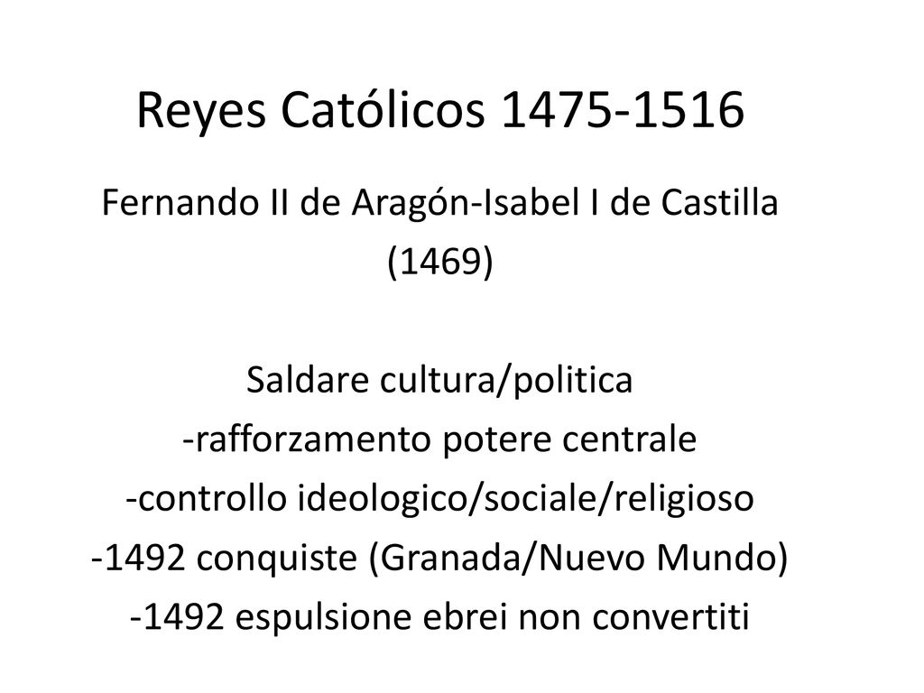 Reyes Católicos Fernando II de Aragón Isabel I de Castilla ppt scaricare